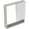 Geberit Selnova Square skrinka 58.8x17x85 cm so zrkadlom orech 501.267.00.1