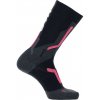 Lyžiarske ponožky UYN Ski Cross Country 2in Socks Black/Pink 35-36