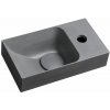 Sapho Piccolino Betonové umývátko 30,8x17 cm, baterie vpravo, šedá PK30517