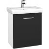 Dreja Kúpeľňová skriňa DOOR SZD 55 - N01 Biela lesk / Úchytka T04 / N03 Graphite / Pravé