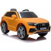LeanToys Joko Elektrické autíčko Audi Q8, 12V, 2,4 GHz dialkové ovládanie, USB / SD Vstup, žltá