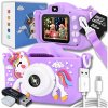 Detský digitálny fotoaparát ZeeTech s hrami 40 Mpx jednorožec + 32 GB karta