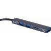 ORICO HUB USB-A; 3x USB-A (2x2.0 1x3.1) TF 5 GBPS AH-A12F-GY-BP