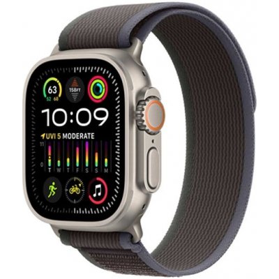 Apple Watch Ultra 2 GPS , 49mm , titánové puzdro s trailovým remienkom modrá/čierna - M/L