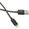 Kabel C-TECH USB 2.0 Lightning (IP5 a vyšší) nabíjecí a synchronizační kabel, 1m, černý CB-APL-10B