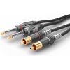Sommer Cable Basic HBA-62C2-0150 1,5 m Čierna Hi-Fi Audio kábel