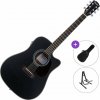 Pasadena PDC-200E SET Black Elektroakustická gitara Dreadnought