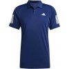 Pánske tričko adidas Club 3 Stripes Polo Dark Blue XL