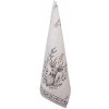 Clayre & Eef Béžová kuchyňská utěrka s jelenem Gentle Wilderness - 50*70 cm - Clayre & Eef