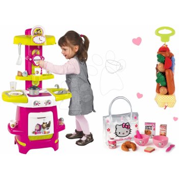 Smoby Set kuchynka Hello Kitty Cooky s 19 doplnkami a raňajkový set v taštičke