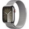 Apple Watch Series 9 GPS+Cellular 41mm farba Silver Stainless Steel / Silver Milanese Loop MRJ43QC/A