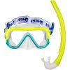 Mares Aquazone Šnorchlovací set SEASIDE KEEWEE Junior + RUDDER (od 8 do 14 rokov) žltá / aqua YLA