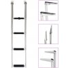 vidaXL Skladací nástupný rebrík štvorstupňový nehrdzavejúca oceľ