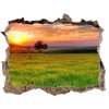 Samolepící díra na stěnu Sunset meadow 95x64 cm