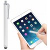 Dotykové pero Stylus iPhone 5, 5S, 5C / 4, 4S, iPad Air, iPad 4, iPad mini strieborná farba