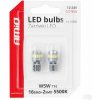 AMIO LED žiarovky CANBUS 12 V/24 V 5 W W2,1 × 9,5 d číre, 2 ks AM04260