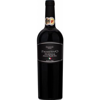 Primitivo Puglia I.G.T. Danese 14% 0,75 l (čistá fľaša)