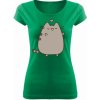 Fajntričko Dámske tričko - Pusheen rozkošná mačička, Farba biela