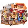 ROBOTIME Rolife DIY 3D dřevěné puzzle Knihkupectví na rohu 108 ks