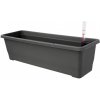 Plastia Samozavlažovací truhlík Bergamot 80 x 20 x 17 cm, antracit