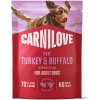 Carnilove Dog Pouch Paté Turkey & Buffalo with Rose Petals 300 g