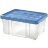 Tontarelli Box PUZZLE 5L s vekom transparent/svetlo modrá 29,4 x 19,6 x H 14 cm