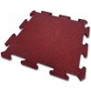 Gumová dlažba NOVISA PUZZLE 50 x 50 x 1,8 cm červená 1 ks