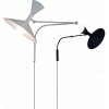 Nástenné svietidlo Nemo Lampe de Marseille, čierne - LDM ENN 31