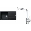 Set Franke BFG 611 + FS 3230 - Set drez BFG 611 onyx + batéria FS 3230.031 chróm