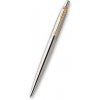 PARKER Jotter Stainless Steel GT, guľôčkové pero, šťukacie, modrá náplň