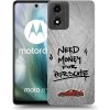 Picasee silikónový čierny obal pre Motorola Moto E14 - Grey Drift