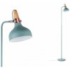 PAULMANN Stojací lampa Neordic Juna zelená / měď / dřevo 79654
