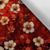 Takoy Látka s potlačou nepremokavý polyester TD / NS červené fantasy kvety-NS-16879