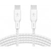 Belkin BOOST CHARGE™ USB-C/USB-C kabel 100W, 3m, bílý - odolný CAB014bt3MWH