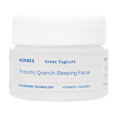 Korres Greek Yoghurt Probiotic Quench Sleeping Facial - Hydratačný nočný krém s probiotikami 40 ml