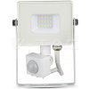 V-TAC LED Reflektor so senzorom 10W SAMSUNG chip 800lm 4000K biely (434) VT-10-S