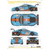 Obtlačok SKDECALS SK24187 - Porsche 911 RSR FIA World Endurance Championship 24 Hours of Le mans 2018 Gulf Racing (1:24)