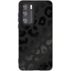 Picasee silikónový čierny obal pre Huawei P40 - Midnight Leopard