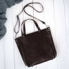 Paolo Peruzzi Dámska kožená kabelka cez rameno, klasický shopper | hnedá Z-59-BR