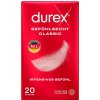 Durex Classic Latexové Kondómy 20 ks Tvarované 56 mm