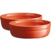 Misky na crème brûlée Emile Henry červené, 2 ks