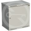 Rozvádzač nástenný SENSA 12U 400mm, dvere plech, RAL 7035, SENSA-12U-64-11-G