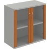 Hobis Policová skriňa Strong, 80x76,8x40 cm, čerešňa/sivá