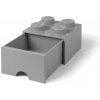 LEGO® Úložný box se šuplíkem 250x252x181 šedý