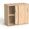 Mayah Skriňa, vo výške stola, s posuvnými dverami, s policami, Freedom SV 16, dub