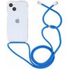 AppleKing transparentný kryt so šnúrkou pre iPhone 14 - modrý - možnosť vrátiť tovar ZADARMO do 30tich dní