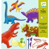Kreatívna súprava Djeco - pohyblivé figúrky Dinosaury uni