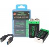 PATONA 400mAh 9V s USB-C nabíjaním 2ks 6F22/LR22
