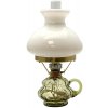 Floriánova huť | Petrolejová lampa ANNA 33 cm lesná zelená veľká krakle | FL0048