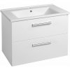 Aqualine Aqualine, VEGA umývadlová skrinka 72x57,6x43,8 cm, 2xzásuvka,biela, VG073